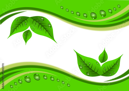 Ornamente mit Regentropfen