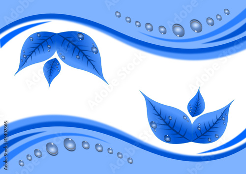 Ornamente mit Regentropfen