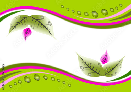 Regentropfen mit Ornamenten