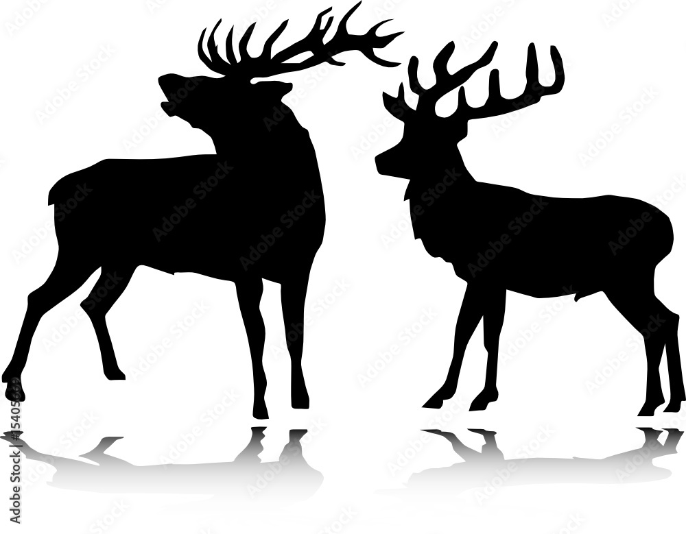 deer vector silhouettes deer vector silhouettes