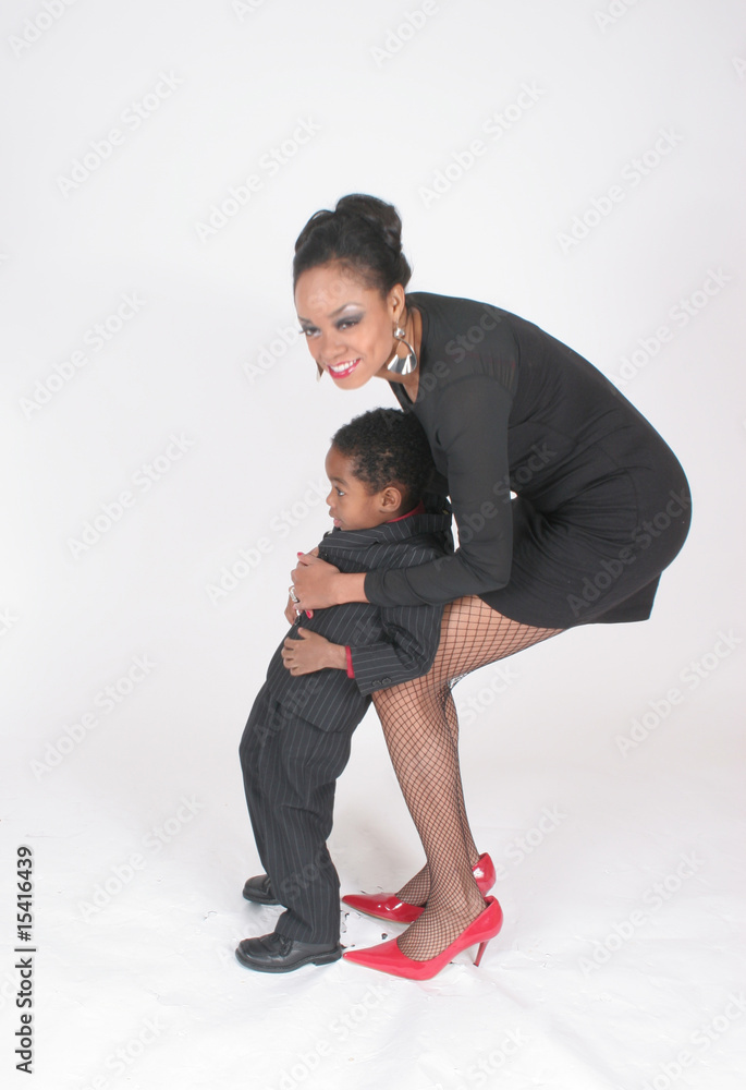 Mother hugging her son Mother hugging her son