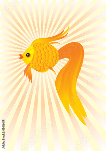 gold fish cartoon