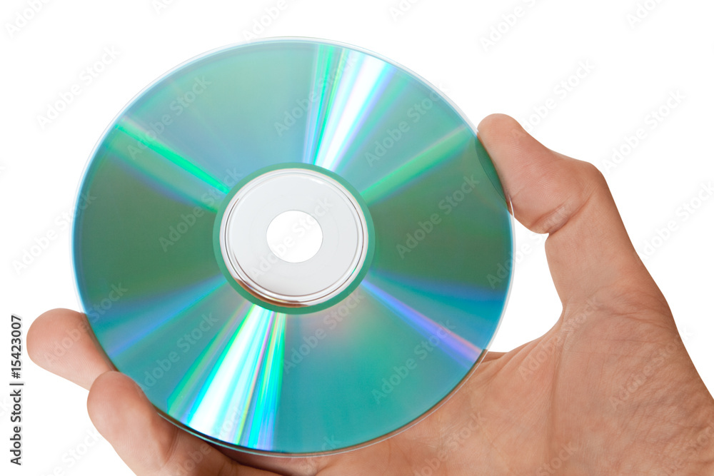 cd disk in the hand cd disk in the hand