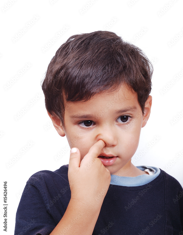 Kid diging his nose Kid diging his nose