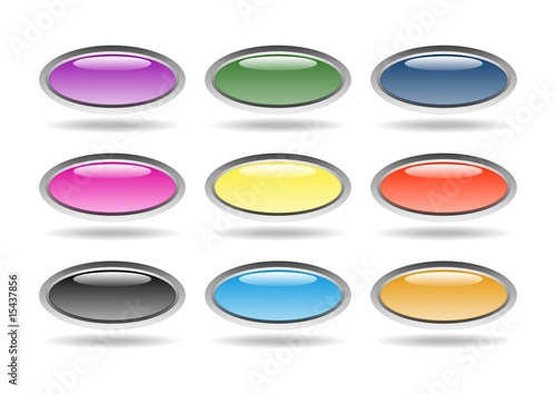 boutons ovales de couleurs à completer