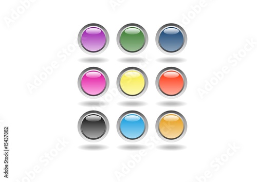 boutons ronds de couleurs a completer