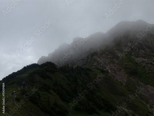 Berg im Nebel