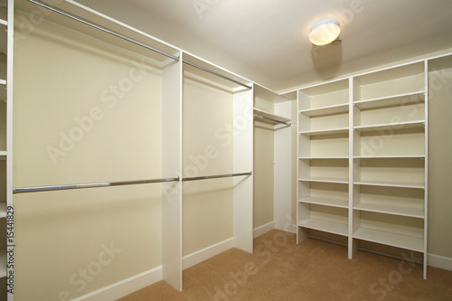 Empty closet for storage/interior design presentation