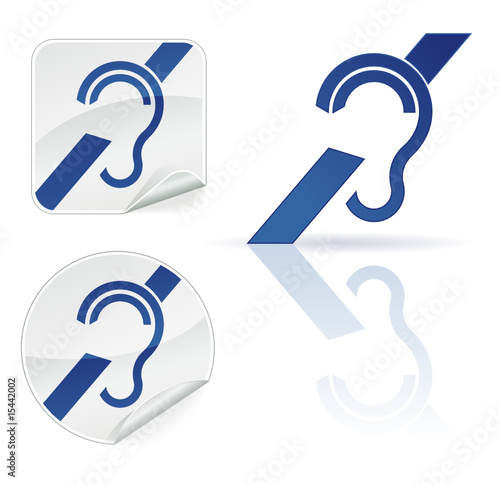 Deaf and hard hearing stickers