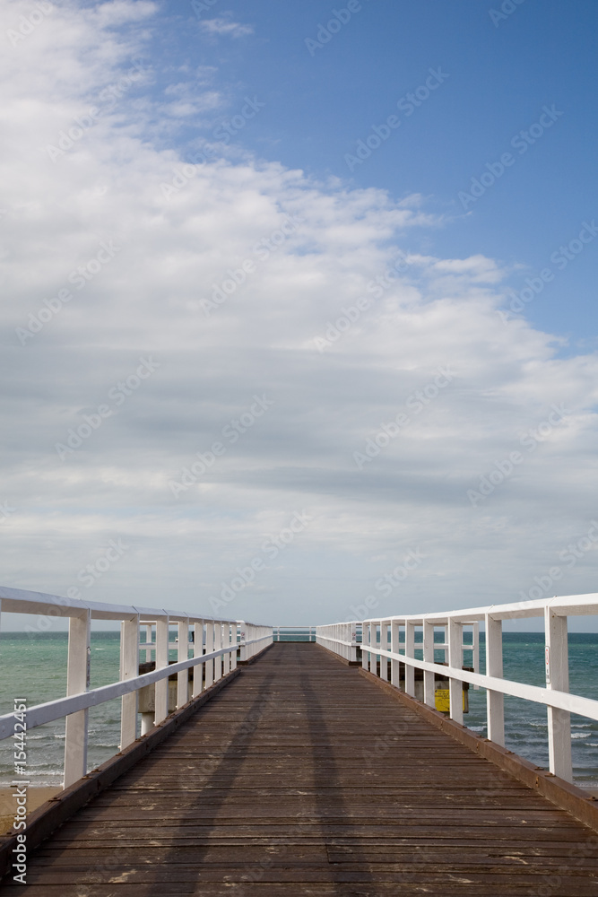 Boardwalk into the ocean