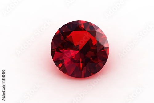Round Euro Cut  Ruby Gemstone