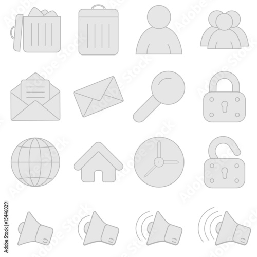 Grey icons