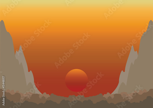 Remote Mountainous Valley Landscape