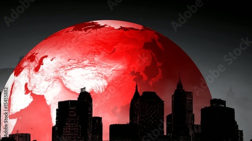 HD 3d animation with earth and people