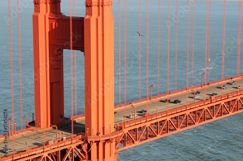 A detail of Golden Gate Bridge, San Francisco (USA)