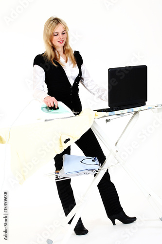 Bild auf Leinwand Job und Hausfrau