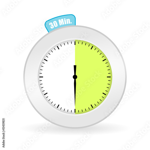 uhr mit 30 minuten