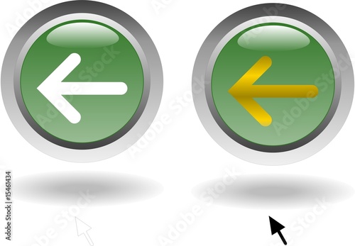 bouton cliquable 2 positions fleche gauche