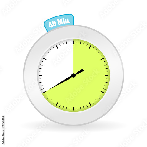 uhr mit 40 minuten