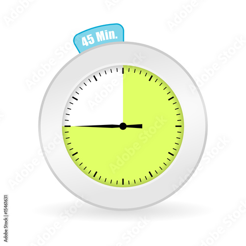 uhr mit 45 minuten