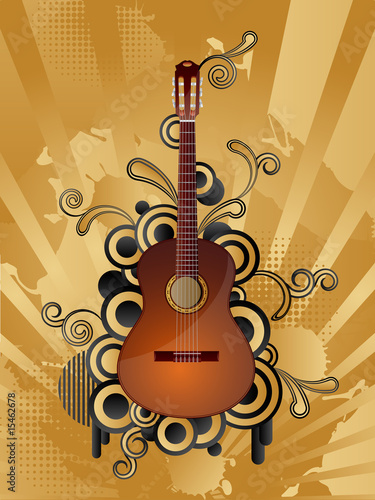 Retro music background