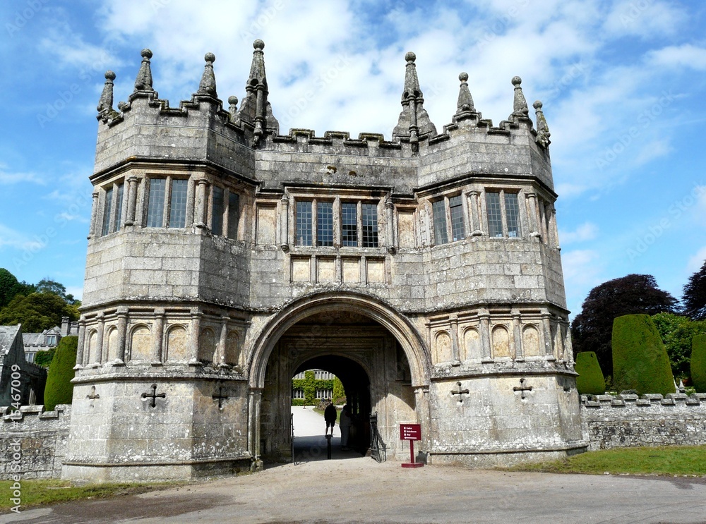 Main entrance at Lanhydrock Castle in England