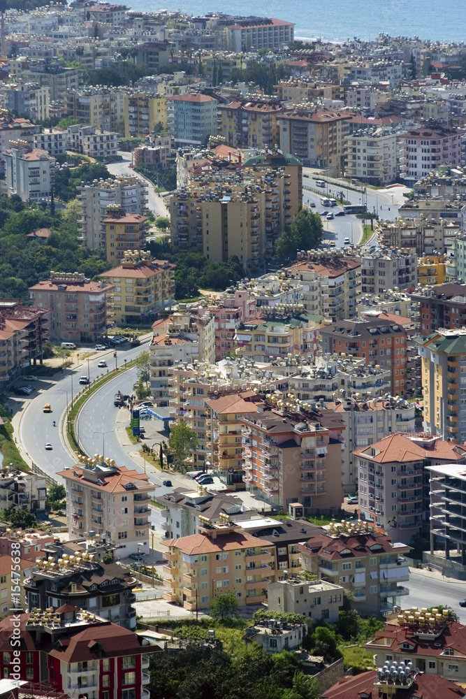 Naklejka premium Structure of town