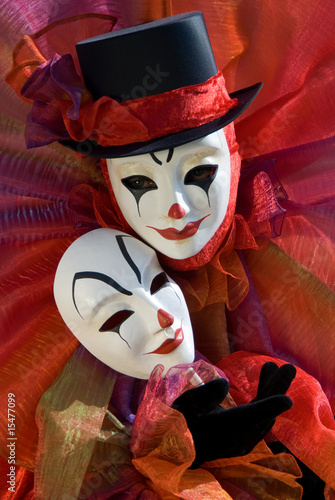 Clown with mask