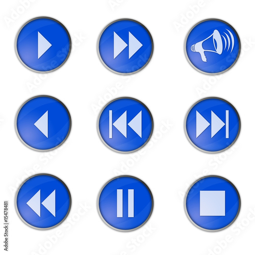 Free Download CD-Player symbols blue - GFXLoad