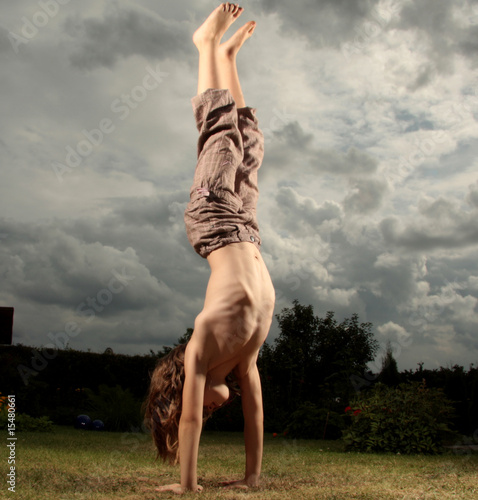 Photography handstand