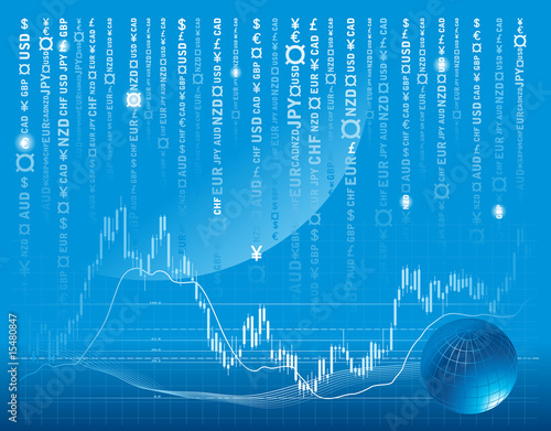 vector background with forex chart
