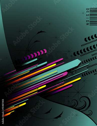composicion abstract en vector
