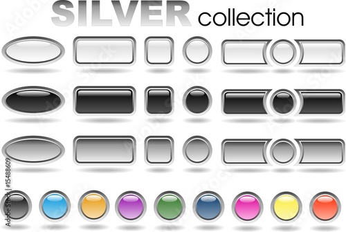 boutons web silver collection