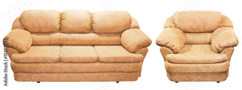 Couch and armchair