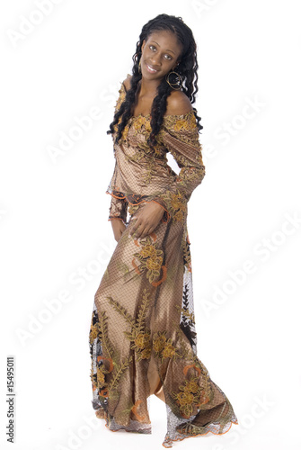 african woman wearing african clothes