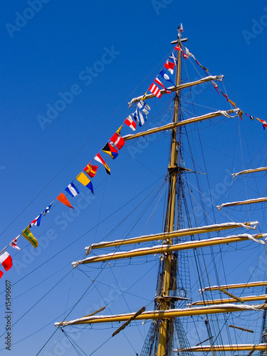 Nautical Flags and Ship Mast