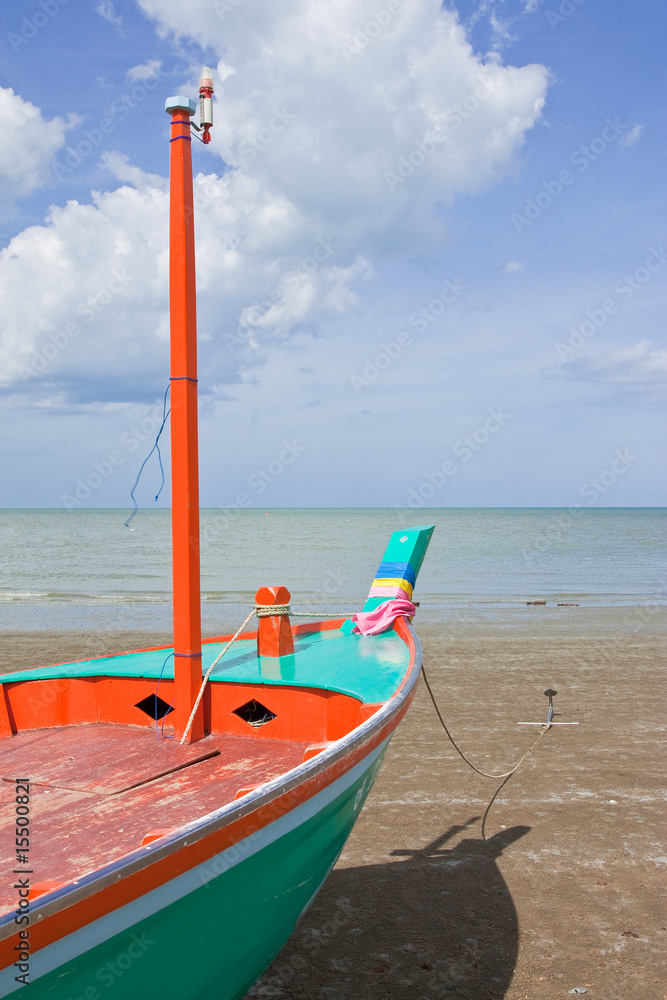 Boat on beah in Thailand