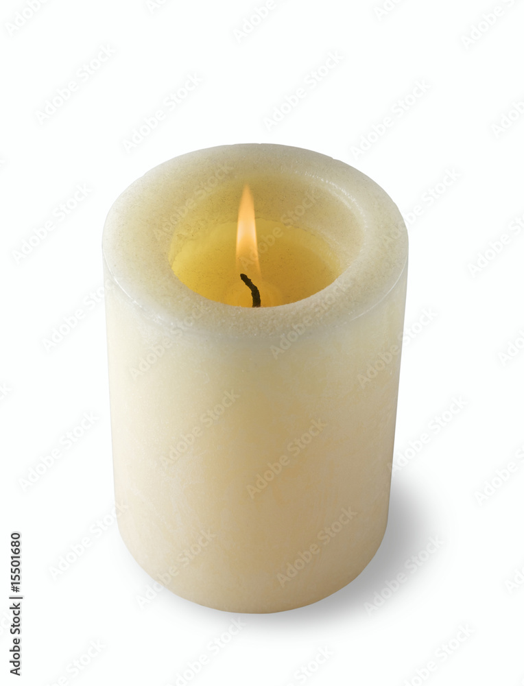 Candle over white Candle over white