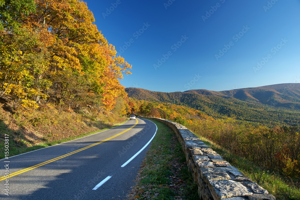 Obraz premium Shenandoah National park at the autumn