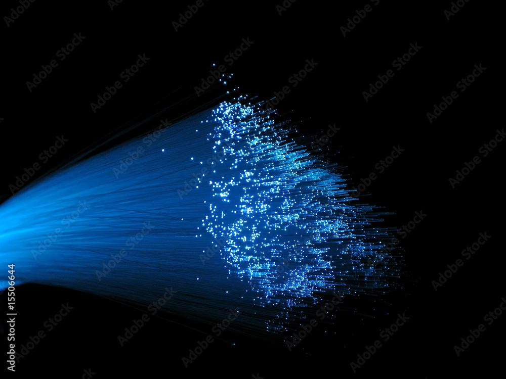 Blue Fiber Optic Light Bundle
