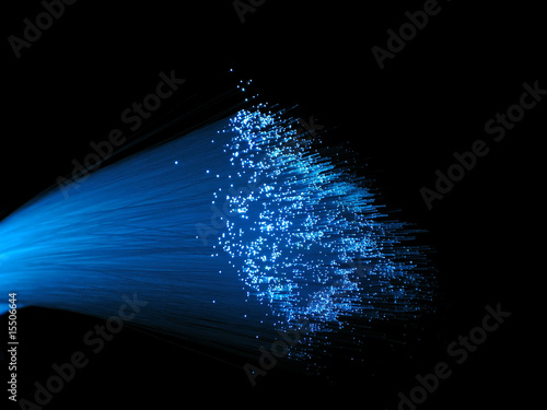Blue Fiber Optic Light Bundle