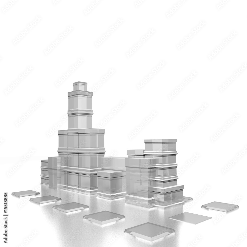 Fototapeta premium glass building background
