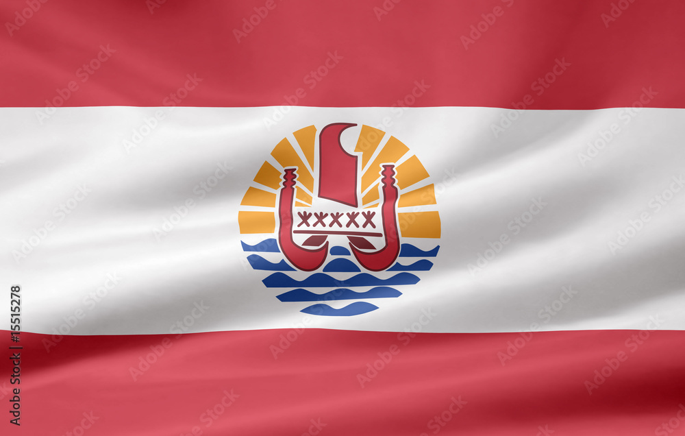 Flagge von Französisch Polynesien Flagge von Französisch Polynesien