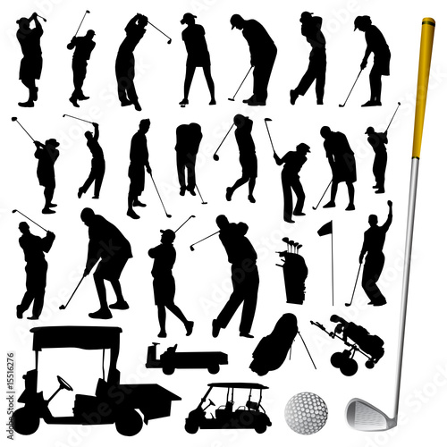 collection of golf vector