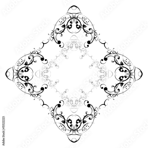 Dekoratives florales Ornament