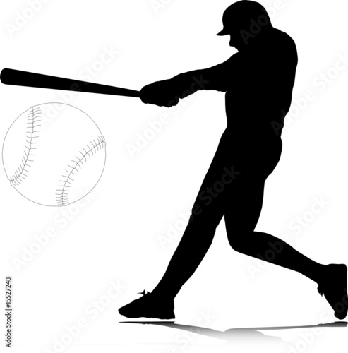 batter in position vector silhouettes