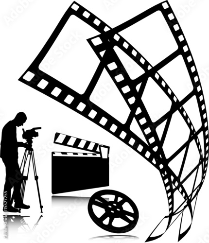 film vector silhouettes