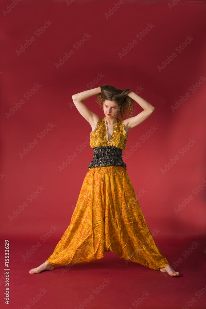 Fototapeta premium Young sport girl at fitness