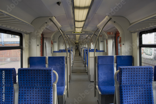 Train with empty seats