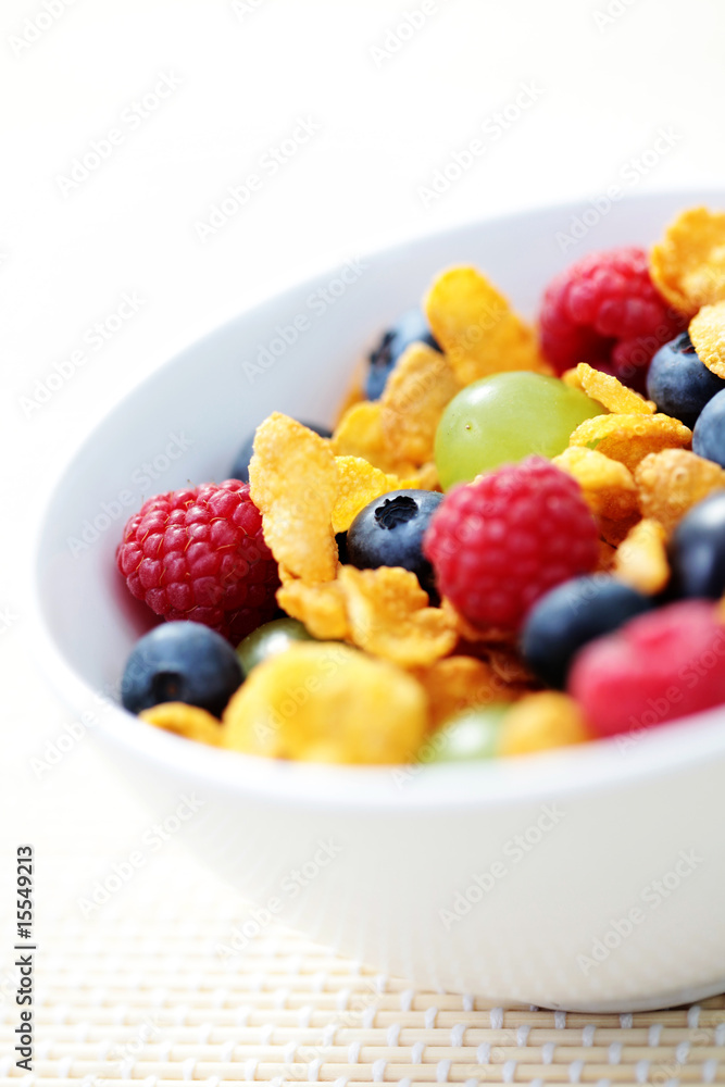 corn flakes with fruits corn flakes with fruits